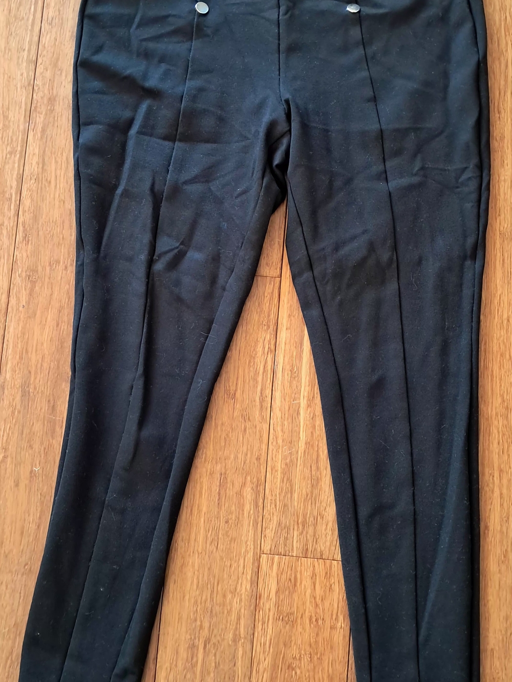 Counterparts Black Slim Ponte Leggings with Front Seam